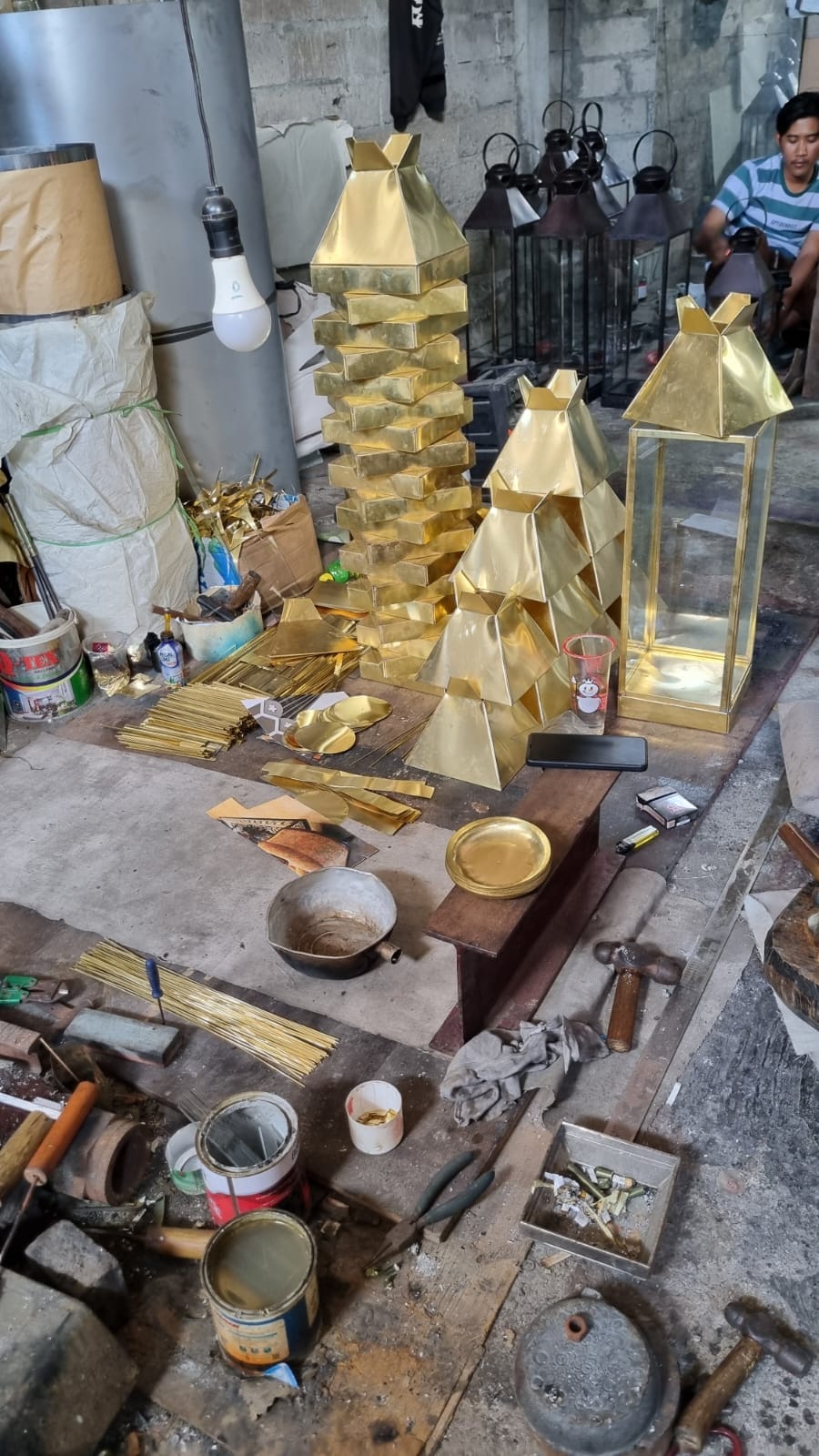 Hasil akhir lampu hias